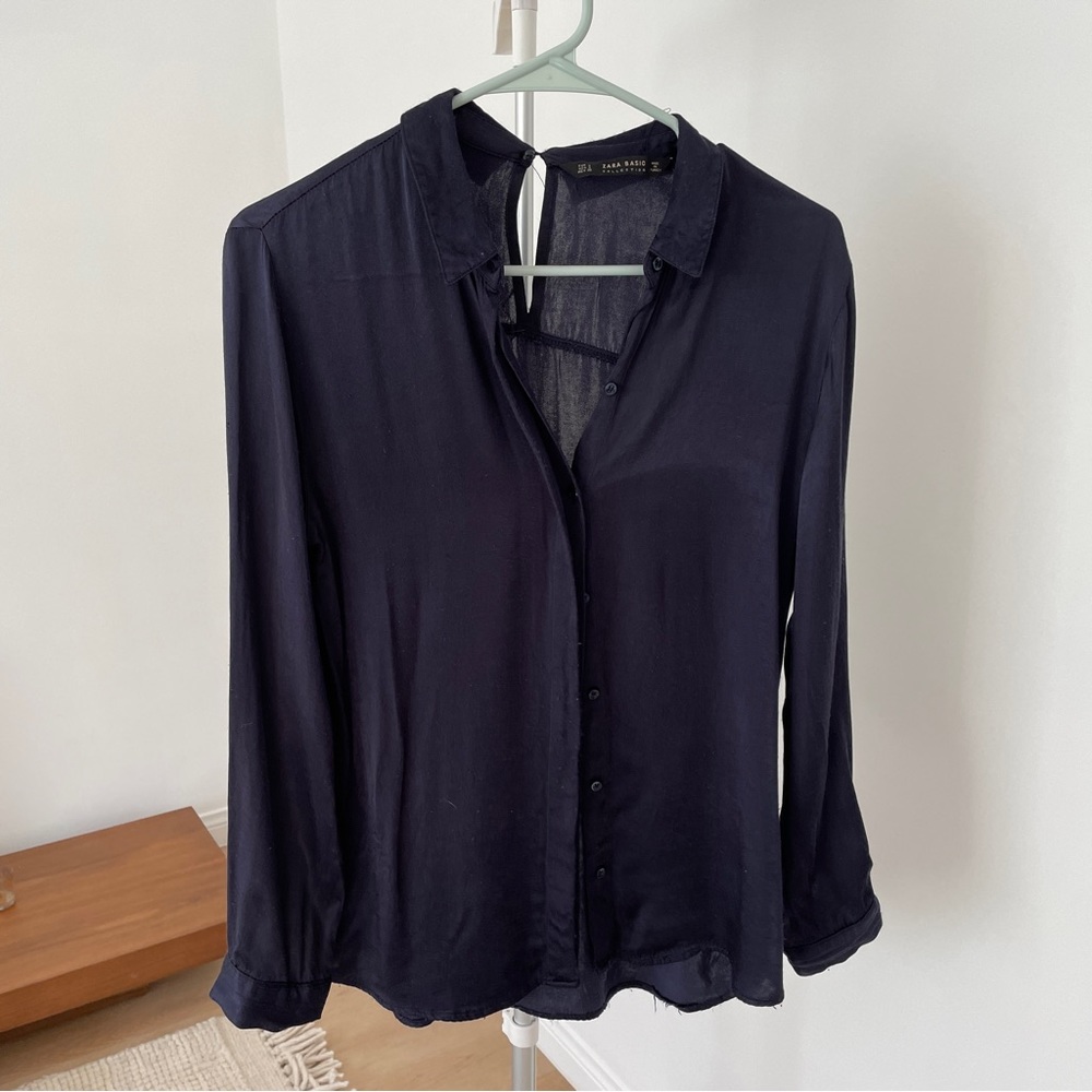 Zara button up blouse
